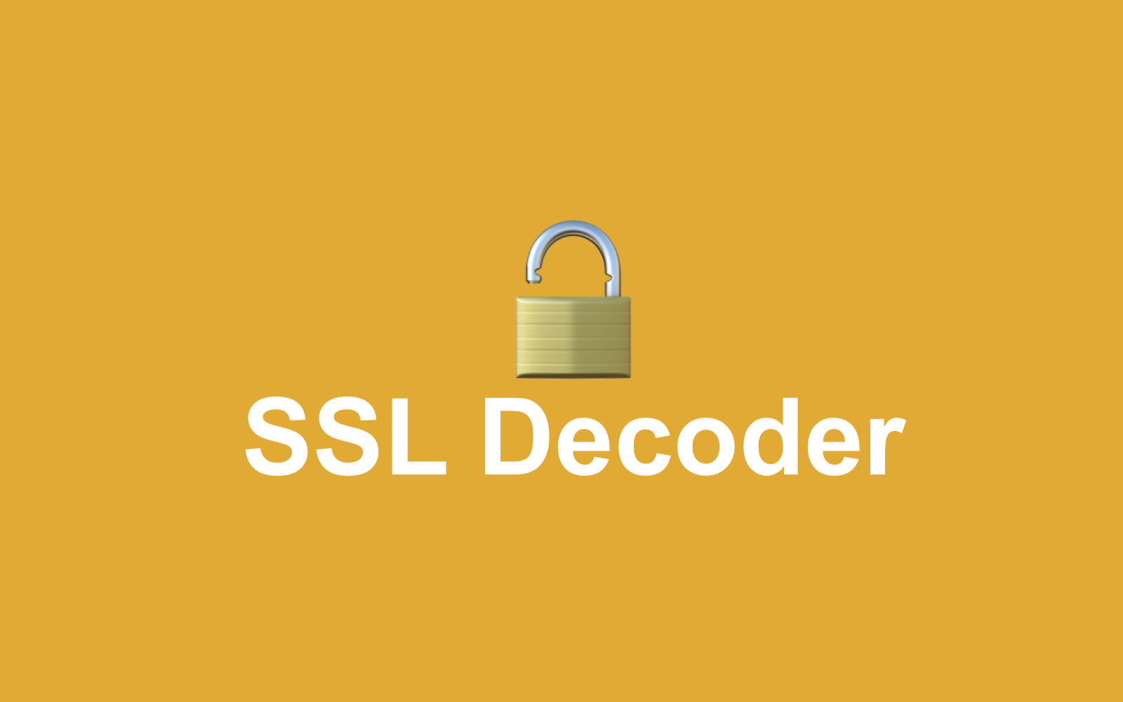 A logo of the SSL decoder application